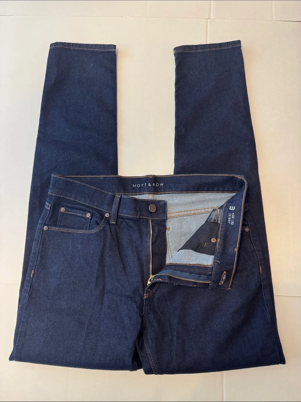 MOTT & BOW MENS OLIVER SKINNY JEANS SIZE 32 x 32